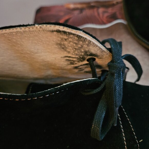 Stacy Adams 12 M Black Suede and Leather Upper Loafers Good Condition - Picture 7 of 8